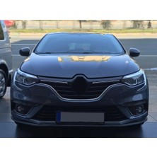 Oto h.i.t. Renault Megane 4 Uyumlu Ön Lip Tampon Eki Body Kit Yumuşak Mat Siyah Kırılmaz