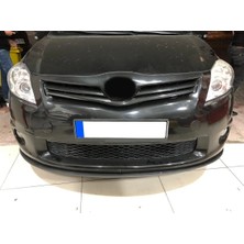 Oto h.i.t. Toyota Auris Uyumlu Ön Lip Tampon Eki Body Kit Yumuşak Mat Siyah Kırılmaz