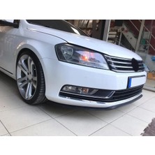 Oto h.i.t. Volkswagen Passat B7 Uyumlu Ön Lip Tampon Eki Body Kit Yumuşak Mat Siyah Kırılmaz