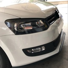 Oto h.i.t. Volkswagen Polo Mk5 Uyumlu Ön Lip Tampon Eki Body Kit Yumuşak Mat Siyah Kırılmaz