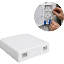 Powermaster Dahili Tip Plastik Fiber Beyaz Ek Bağlantı Kutusu
