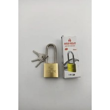 CATEKSSS Gold Sarı Uzun Asma Kilit 50 mm