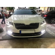 Oto h.i.t. Skoda Superb Uyumlu Ön Lip Tampon Eki Body Kit Yumuşak Mat Siyah Kırılmaz