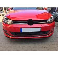 Oto h.i.t. Volkswagen Golf 7 Uyumlu Ön Lip Tampon Eki Body Kit Yumuşak Mat Siyah Kırılmaz