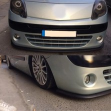 Oto h.i.t. Renault Kango 08-12 Uyumlu Ön Lip Tampon Eki Body Kit Yumuşak Mat Siyah Kırılmaz