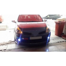 Oto h.i.t. Renault Clio 3 Uyumlu Ön Lip Tampon Eki Body Kit Yumuşak Mat Siyah Kırılmaz