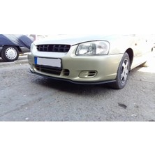 Oto h.i.t. Hyundai Accent Milenyum Uyumlu Ön Lip Tampon Eki Body Kit Yumuşak Mat Siyah Kırılmaz