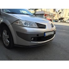 Oto h.i.t. Renault Megane 2 Uyumlu Ön Lip Tampon Eki Body Kit Yumuşak Mat Siyah Kırılmaz