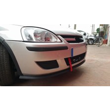 Oto h.i.t. Opel Corsa C Uyumlu Ön Lip Tampon Eki Body Kit Yumuşak Mat Siyah Kırılmaz