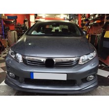 Oto h.i.t. Honda Civic Fb7 Uyumlu Ön Lip Tampon Eki Body Kit Yumuşak Mat Siyah Kırılmaz
