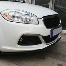 Oto h.i.t. Fiat Linea Makyajlı Uyumlu Ön Lip Tampon Eki Body Kit Yumuşak Mat Siyah Kırılmaz