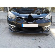 Oto h.i.t. Renault Fluence Makyajlı Uyumlu Ön Lip Tampon Eki Body Kit Yumuşak Mat Siyah Kırılmaz
