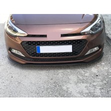 Oto h.i.t. Hyundai I20 Uyumlu Ön Lip Tampon Eki Body Kit Yumuşak Mat Siyah Kırılmaz
