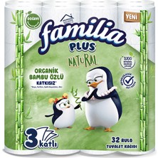 Familia Plus Natural Tuvalet Kağıdı 32'li (6'li Paket)