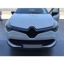 Oto h.i.t. Renault Clio 4 Uyumlu Ön Lip Tampon Eki Body Kit Yumuşak Mat Siyah Kırılmaz