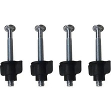 CATEKSSS Baza Başlık Vidası 14 cm (4 Adet) Metalik