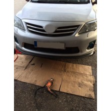 Oto h.i.t. Toyota Corolla 06-12 Uyumlu Ön Lip Tampon Eki Body Kit Yumuşak Mat Siyah Kırılmaz
