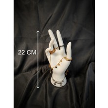 Filkorium3D El Modelli Takı Standı - Mücevher Standı - Takı - Yüzük - Kolye- Bileklik Askısı - Düzenleyici 22 cm