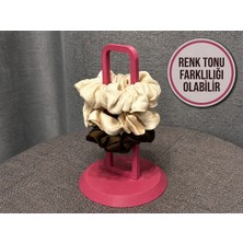 Filkorium3D Toka ve Saç Aksesuar Standı – Plastik Organizer Stand | Pembe | 14-15 cm