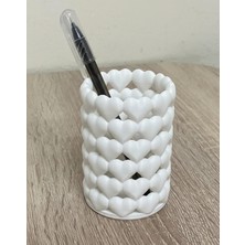 Filkorium3D Kalpli Organizer – Makyaj Fırçalık, Kalemlik ve Aksesuar Düzenleyici - Plastik - 10 cm Ayraç Hediye