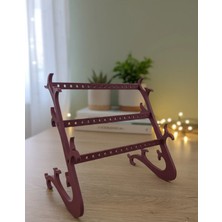 Filkorium3D Takı Standı - Küpe Standı - Kolye Askısı - Modern Takı ve Küpe Standı - 3 Bölmeli Küpe Standı