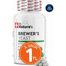 Dr. Nature's Köpekler İçin Brewers Yeast 75 Tablet (Tüy Dökülmeleri Önleyici Premiks) Destekleyici