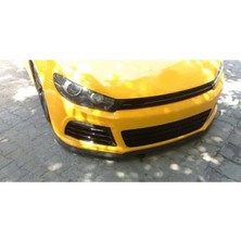 Oto h.i.t. Volkswagen Scırocco Uyumlu Ön Lip Tampon Eki Body Kit Yumuşak Mat Siyah Kırılmaz