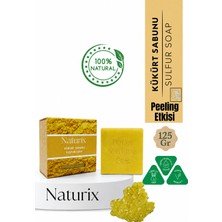 Naturix Natural Kükürtlü Sabun Arındırıcı Peeling Etkili Sebium Dengeleyici %100 Doğal Sulfur Soap
