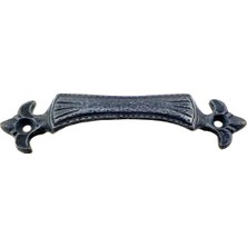Teda Antika Tarz Dekoratif Pirinç Lale Mobilya Kulbu - 27X115 Mm, Oksit Teda Najmaddin