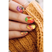 Artikel Sonbahar- 6 Tırnak Dövmesi, Tırnak Tattoo, Nail Art, Tırnak Sticker