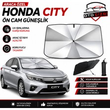 OtoÇizgi Honda City Şemsiye Tip Ön Cam Güneşliği Katlanabilir Uv Korumalı Araç Cam Güneşlik