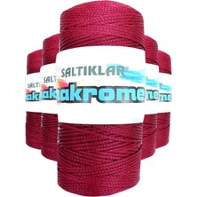 Teda 5 Adet Polyester Makrome Ipi 1560 Bordo 100 gr Teda Najmaddin