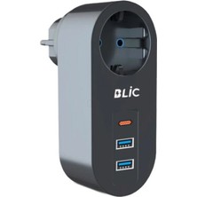 Teda Ftr-07 2xusb 1xtypec Termal Akım Korumalı Isıya Dayanıklı Tekli Priz Teda Najmaddin