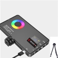 Deyatech Rgb LED Işık 8500K 4000MAH Taşınabilir Fotoğraf & Video Çekim Youtube Tiktok Ambiyans Işığı (Masa Tripoduileberaber Gelmektedir)
