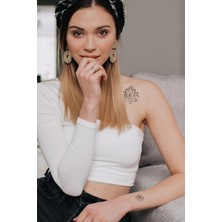 Artikel Lotus Geçici Dövme,Geçici Tattoo ,Vücut Dövme,Kol Bilek Dövme,Boyun Dövme,Sırt Dövme
