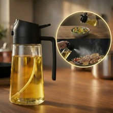Kıvamında Dökme ve Püskürtme Özellikli Akıtmaz Cam Şişe - Büyük Boy (600 Ml)