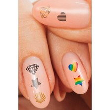 Artikel 2' Li Şekiller Tırnak Dövmesi,Tırnak Tattoo, Nail Art, Tırnak Sticker
