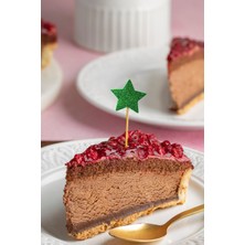 Artikel Yeşil Yıldız Simli Eva Kürdan Cupcake Toppers Cupcake Çubuğu 12'li
