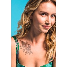 Artikel Flowers-4 Geçici Dövme,Geçici Tattoo ,Vücut Dövme,Kol Bilek Dövme,Boyun Dövme,Sırt Dövme