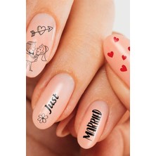 Artikel 2' Li Evlilik Sembolleri Tırnak Dövmesi, Tırnak Tattoo, Nail Art, Tırnak Sticker