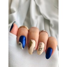 Artikel 2' Li Yapraklar Ve Tüyler Tırnak Dövmesi,Tırnak Tattoo, Nail Art, Tırnak Sticker
