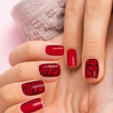 Artikel 2' Li Zebra Desenli Tırnak Dövmesi, Tırnak Sticker, Nail Tattoo, Nail Art