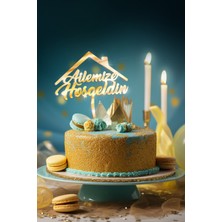 Artikel Gold Ailemize Hoş Geldin Yazılı Ayna Pleksi Pasta Üstü & Doğum Günü Partisi & Pleksi Pasta Süsü