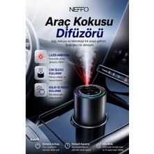 Neffo Lazerli Araç Içi Aroma Difüzörü Hava Nemlendirici Rgb Işıklı Şarjlı Oda ve Araba Kokusu Cologne