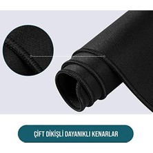Duca Store Pro - 6 Farklı Model Dikişli Kenar 70X30 cm Oyuncu Gaming Mouse Pad (White Map Lines)