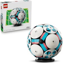Duca Store Editions Futbol Topu 43019-10 Yaş ve Üzeri Çocuklar Için Iç Tarafında Hareket Eden Mikro Stadyum Kutlama Sahnesi Bulunan Yaratıcı Dekoratif Oyuncak Yapım Seti, Hediye Fikri (1498 Parça)