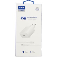 Duca Store S-50 Usb-C Type-C Şarj Aleti Set, Beyaz