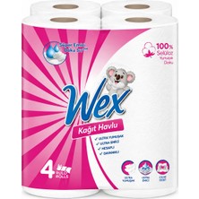 Wex Buçuk Yaprak Kağıt Havlu 2 Katlı 4'lü Paket