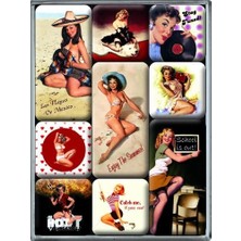 Duca Store Nostalgic Art Pin-Up Beach Magnet Set
