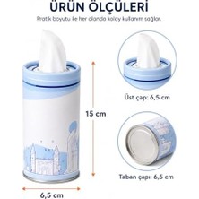 Duca Store 4 Adet Araç Bardaklığı Uyumlu Peçetelik Araç Içi Peçete Kutusu Silindir Peçete Dispenseri Bardaklık Tipi Peçete Tutucu Oto Aksesuarı Ev Ofis Kullanımı (Asorti Desen)